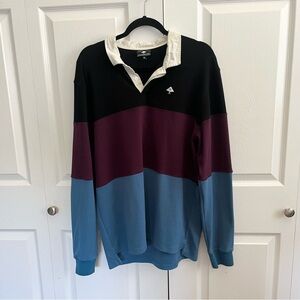 LRG Rugby Long Sleeve Polo Medium